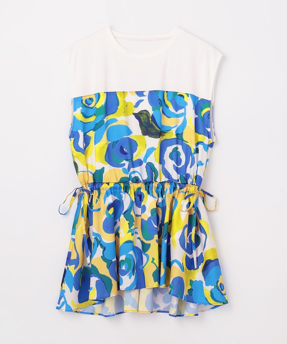 GRACE CONTINENTAL ペイントカラープリントトップ 