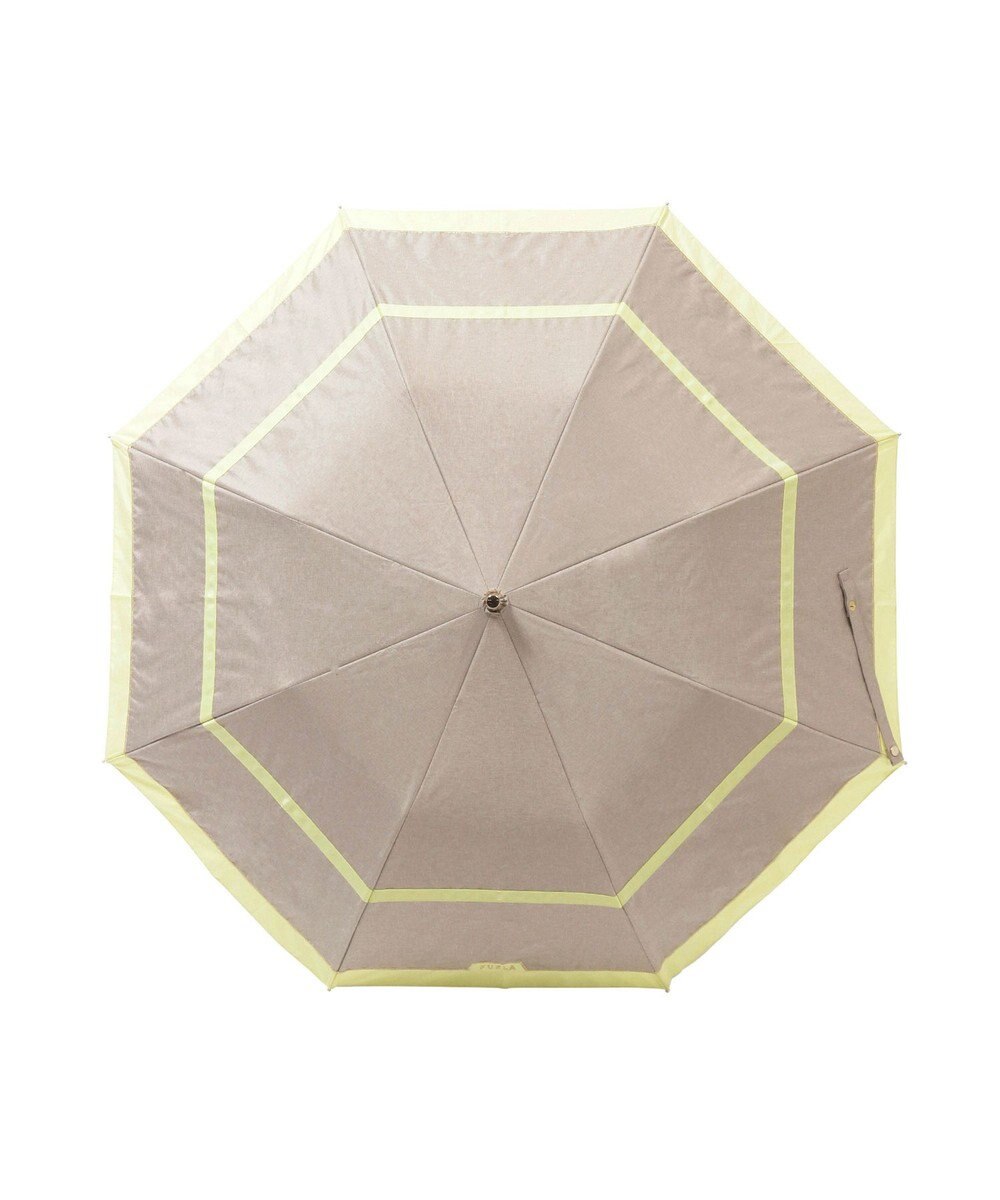 MOONBAT FURLA 晴雨兼用日傘 折りたたみ傘 シャンブレー切継 ／遮光 遮熱 UV 