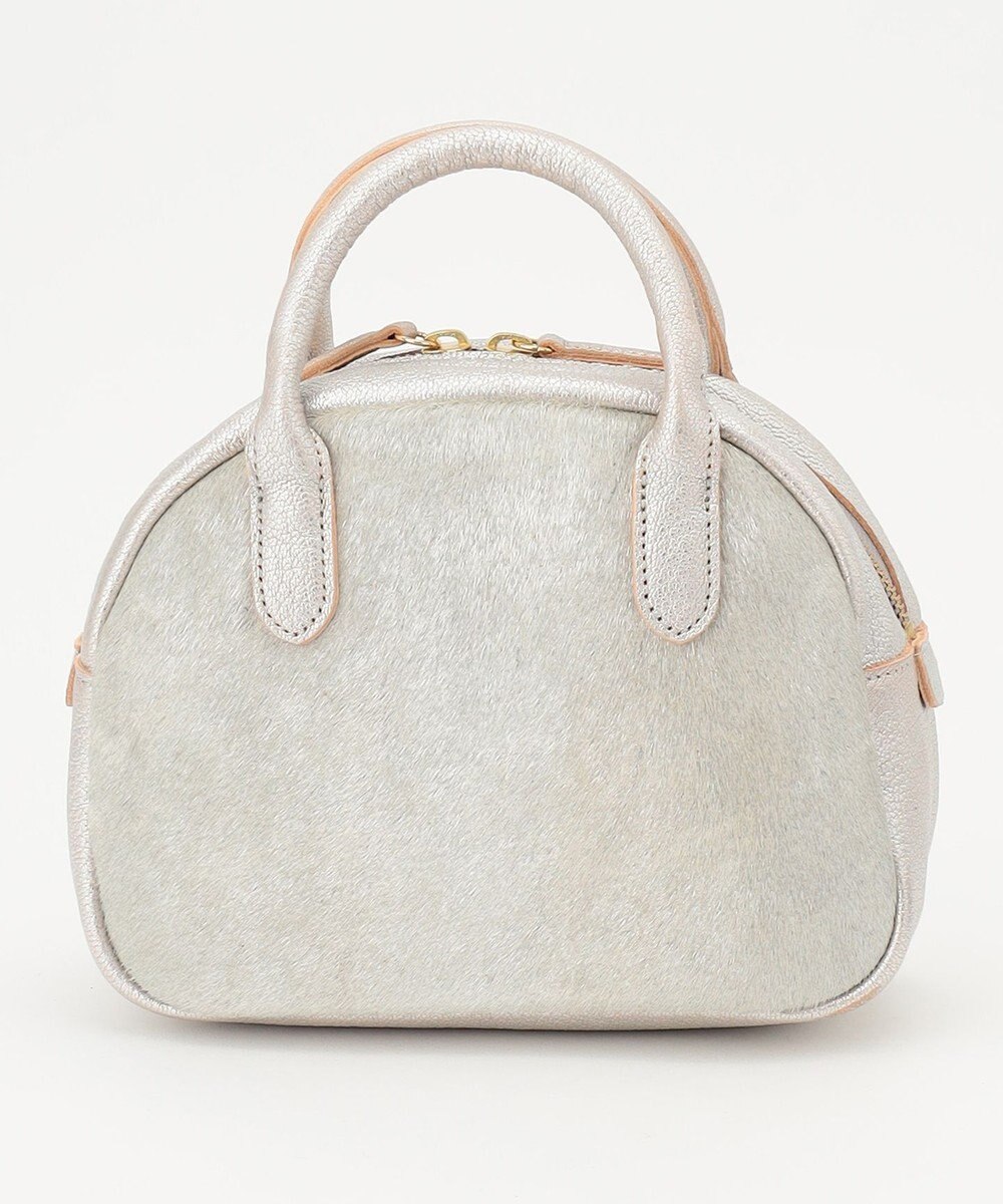 UNBILLION perche 牛革ハラコタイプ×ゴートハーフムーン2wayボストン 