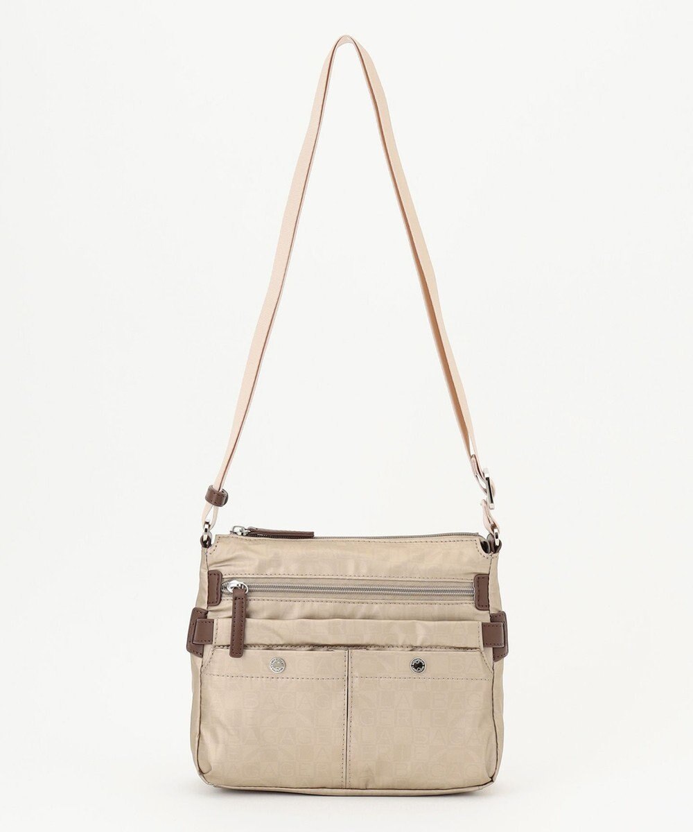 LA BAGAGERIE モノグラム　スクエアナイロンショルダー　SSサイズ 