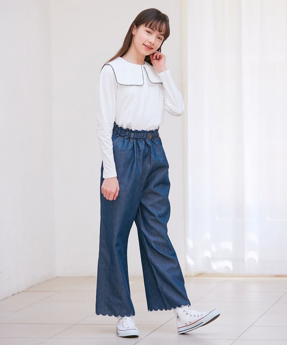 ANY KIDS セーラー襟付き 長袖 トップス 