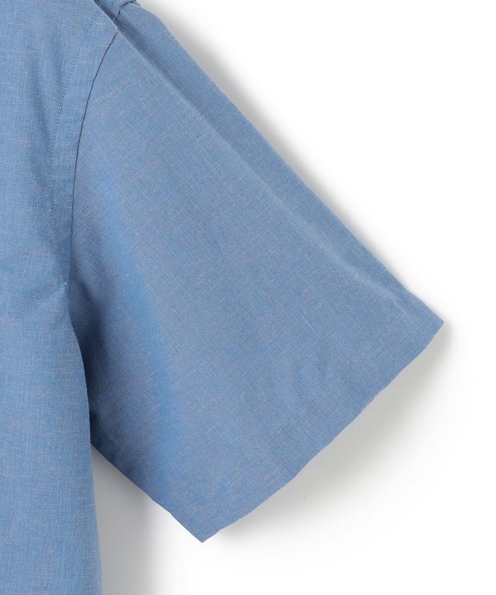 J.PRESS MEN 【HYBRID LINEN】 バンドカラーシャツ 