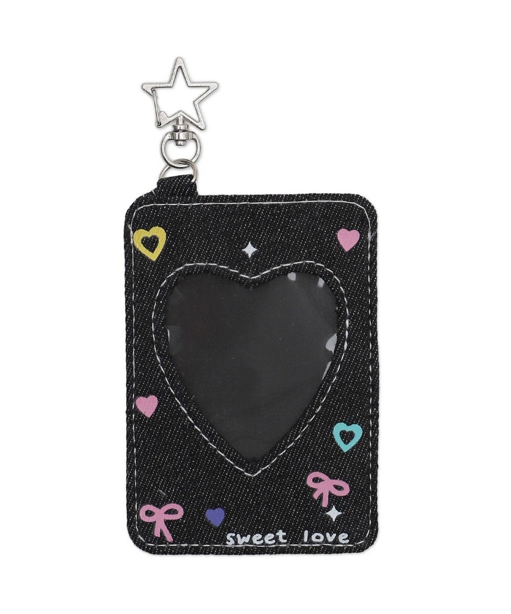 WEGO 【痛バ＆推し活グッズ】デニムハートカードホルダーキーホルダー 