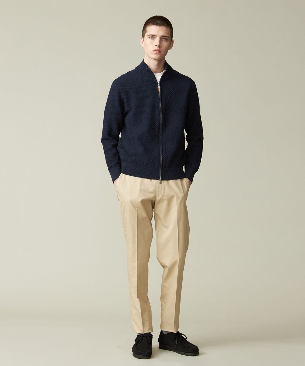 J.PRESS MEN ハイツイストリンクス  フルジップニットカーディガン 