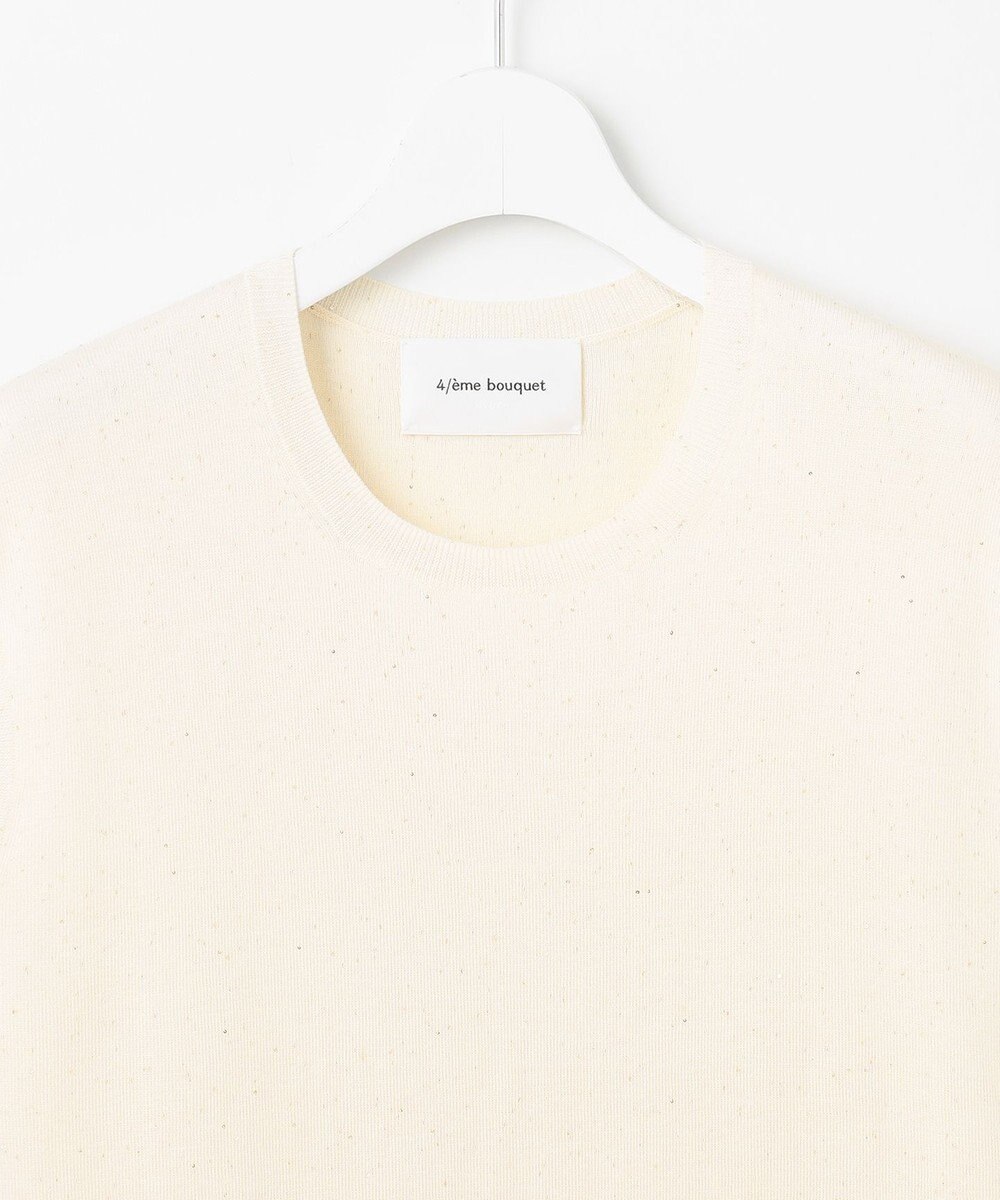 自由区 【カトリエムブーケ】Brillance delicate スパンコールノースリーブプルオーバー 