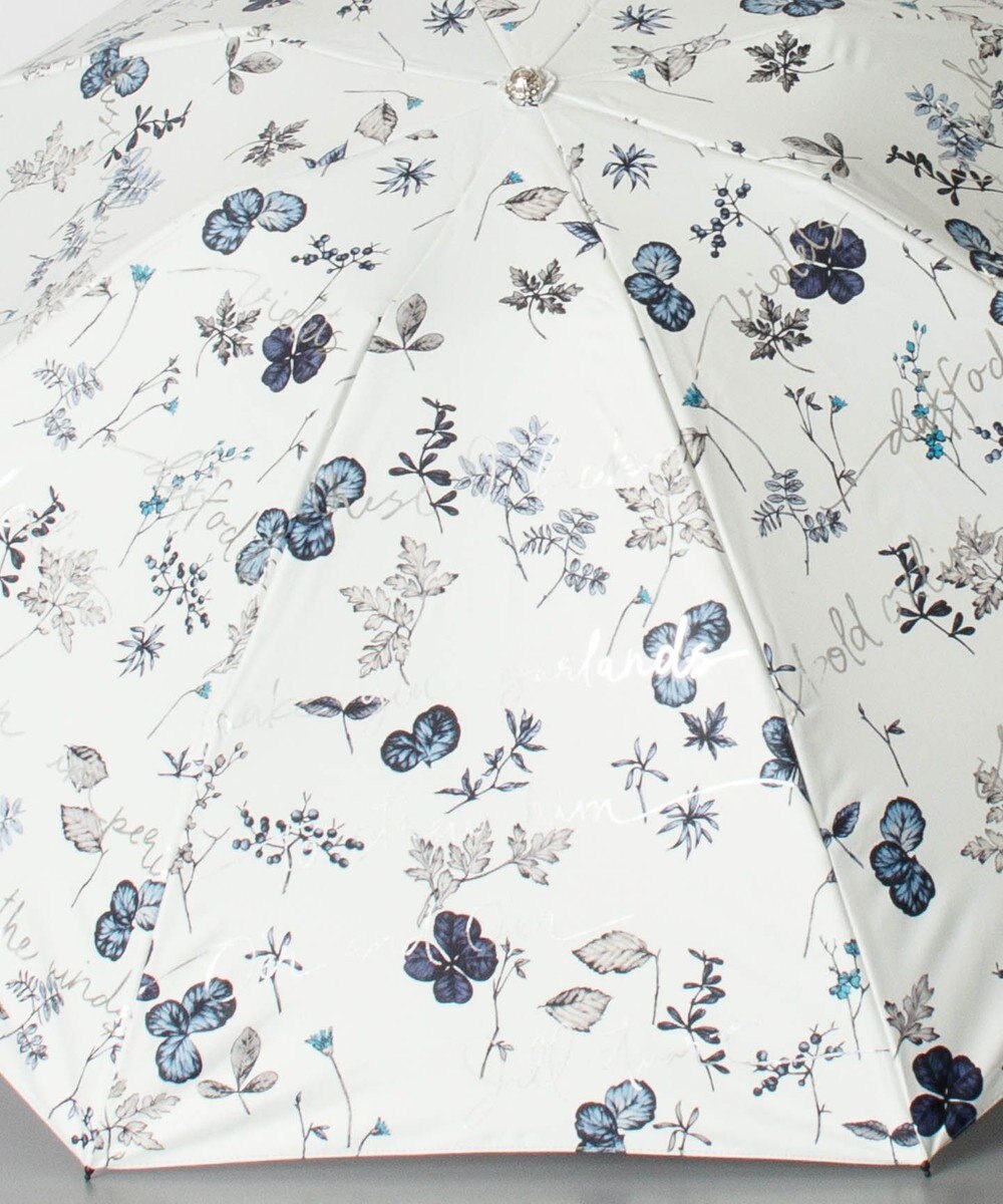 AURORA JILL STUART ジル スチュアート 晴雨兼用一段スライド傘 (ボタニカル柄) 