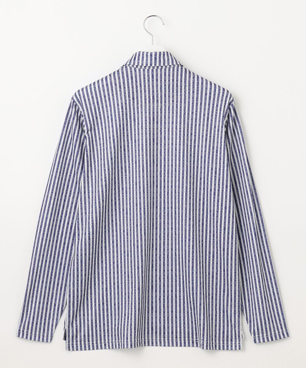 23区GOLF 【MEN/キングサイズ】【吸水速乾/UVカット】ストライプロゴ 長袖シャツ 