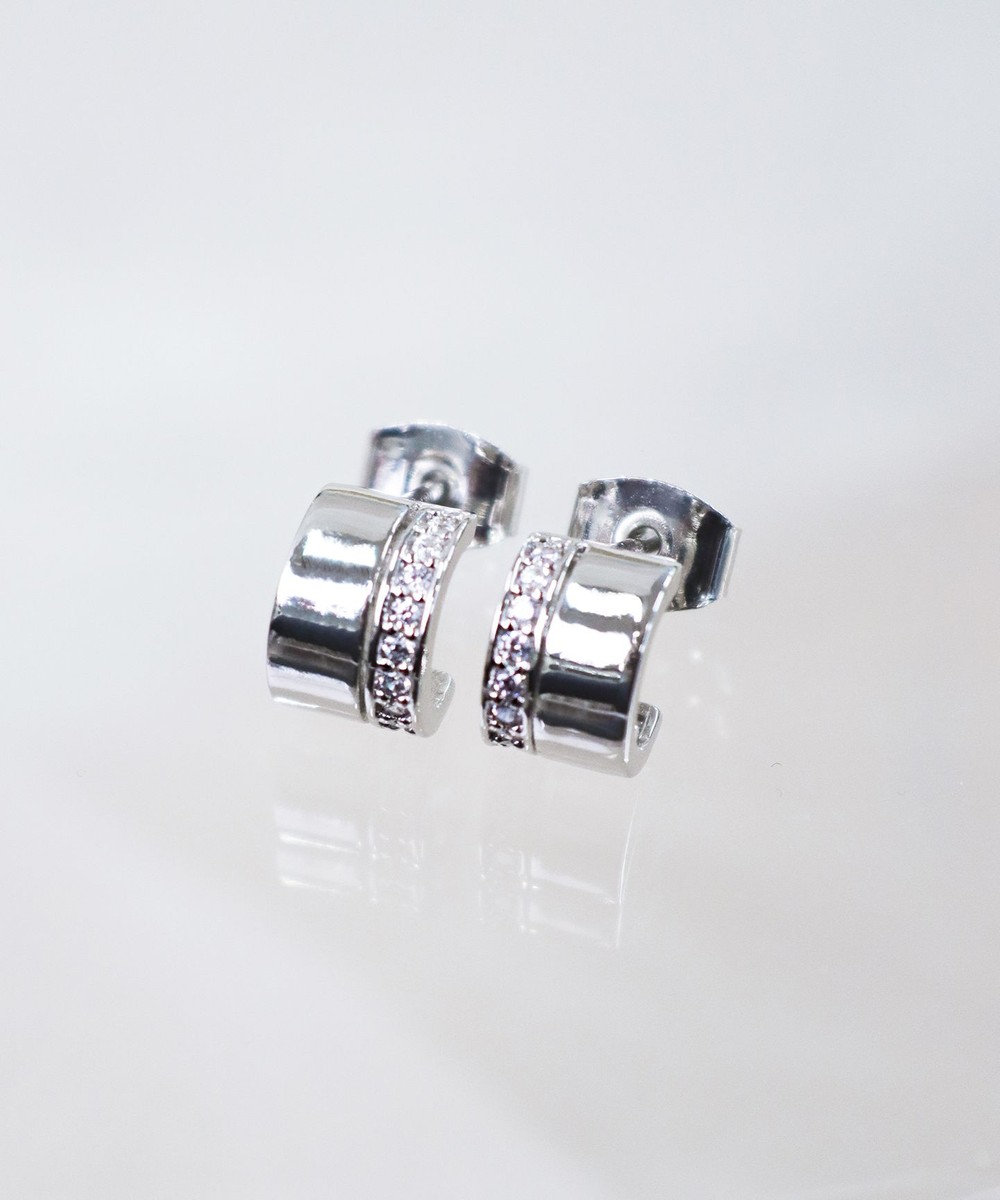 Tiaclasse 【金属アレルギー対応】ラインフープピアス 