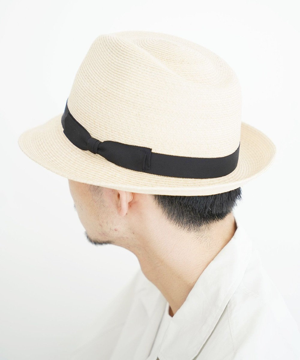 石田製帽 【UNISEX】 マニラ麻 中折れソフトハット ナチュラル