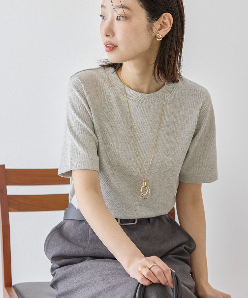 AMERICAN HOLIC ラメリブＴシャツ 