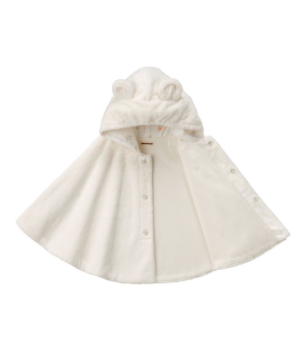 MIKI HOUSE HOT BISCUITS 【ミキハウス】【70-90cm】 マイクロファー マント 
