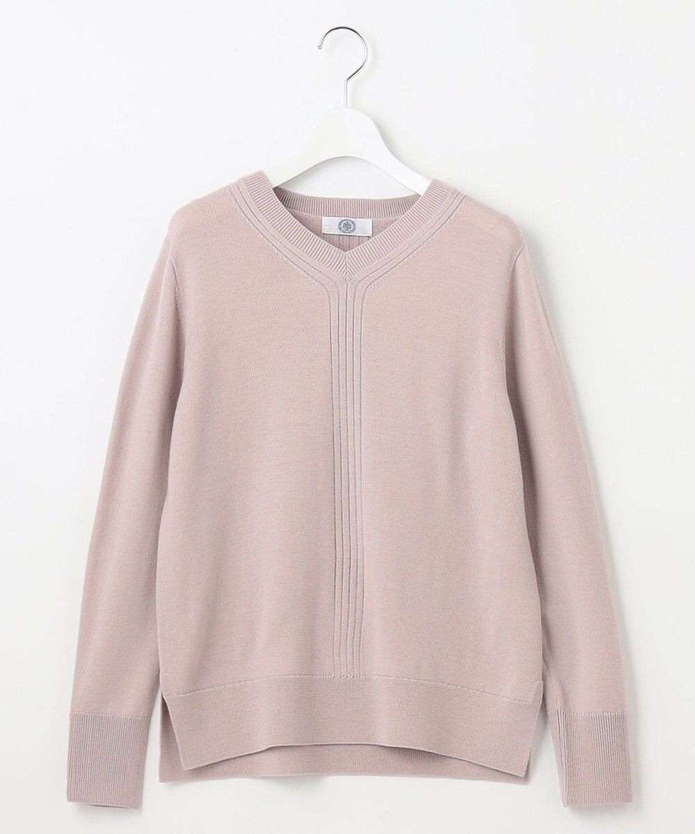 J.PRESS LADIES CLEAR LIGHT WOOL Vネック ニット 
