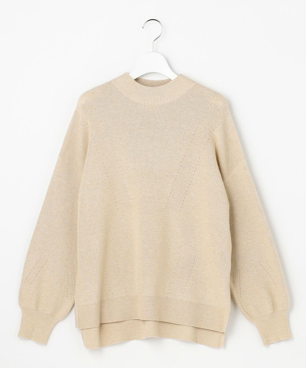 ANY SIS CICA加工 ビューティ畔ボトルネック ニット 