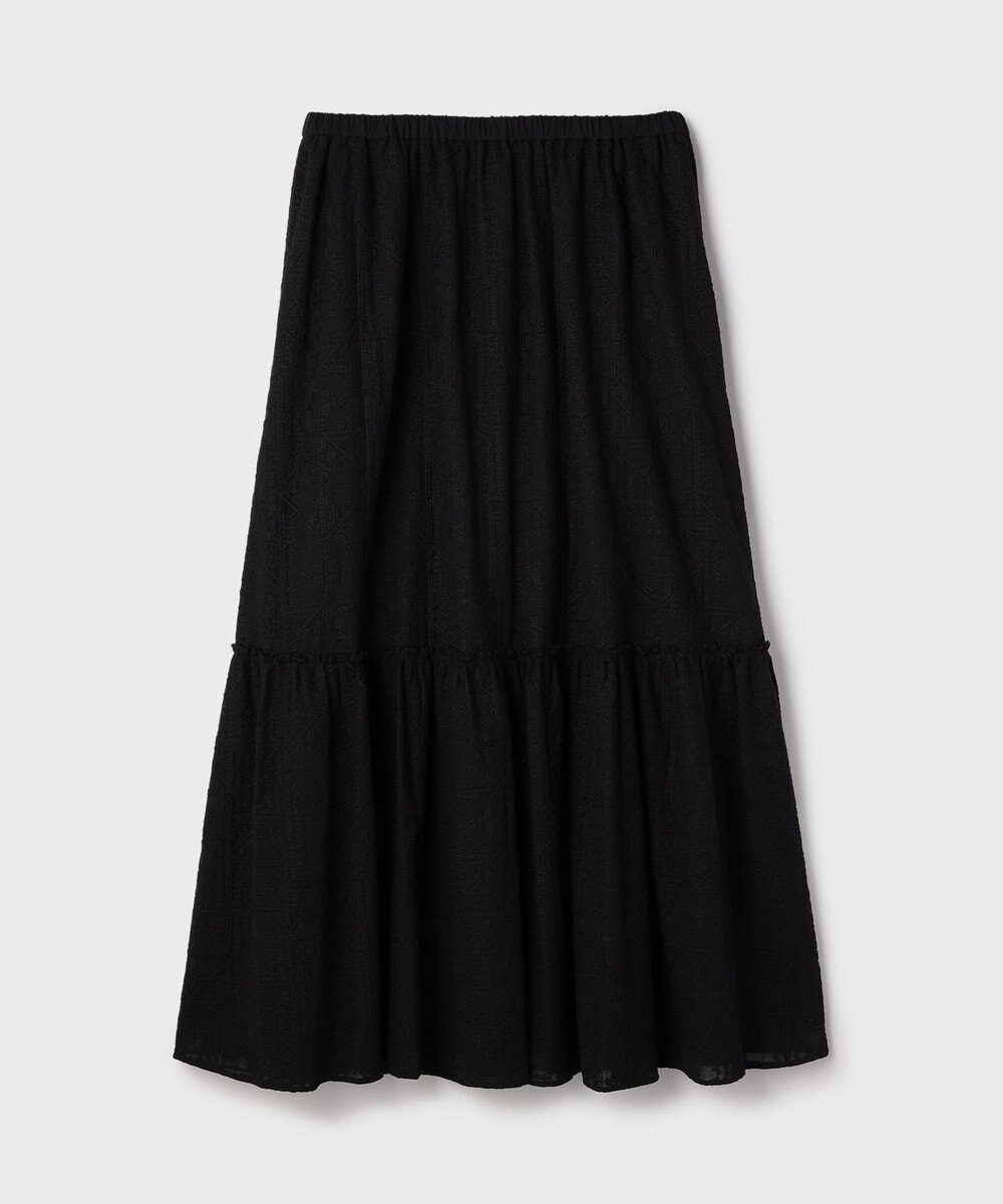 GRACE CONTINENTAL ティアードエンブロイダリースカート 