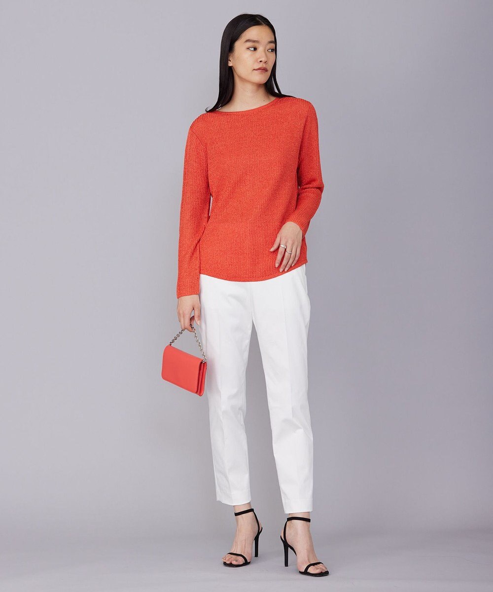 ICB 【WEB限定カラーあり・洗える】ペーパーブレンドシャインニット プルオーバー 