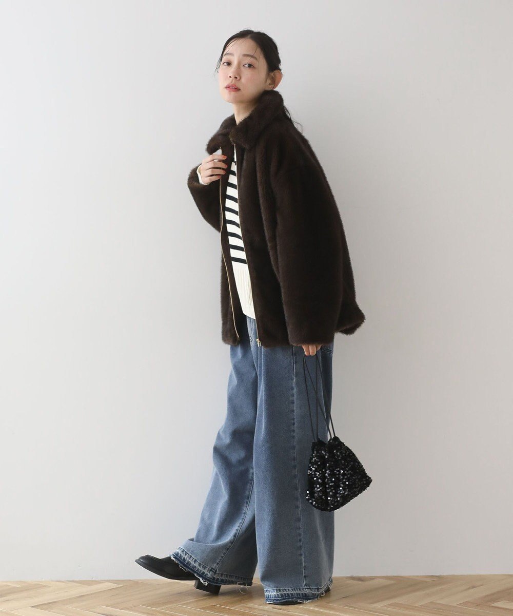 Green Parks ミンクライクファーブルゾン 