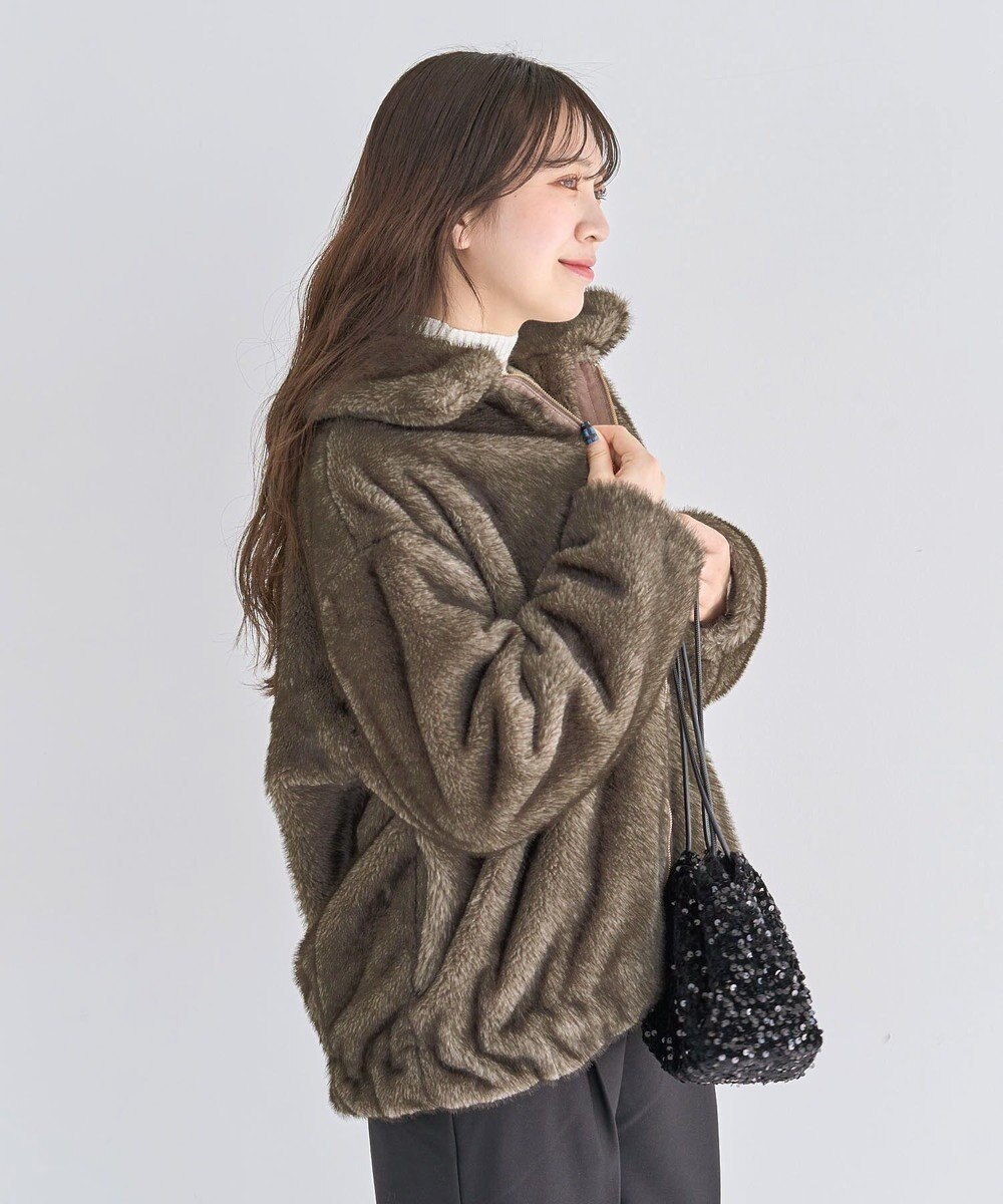 Green Parks ミンクライクファーブルゾン 
