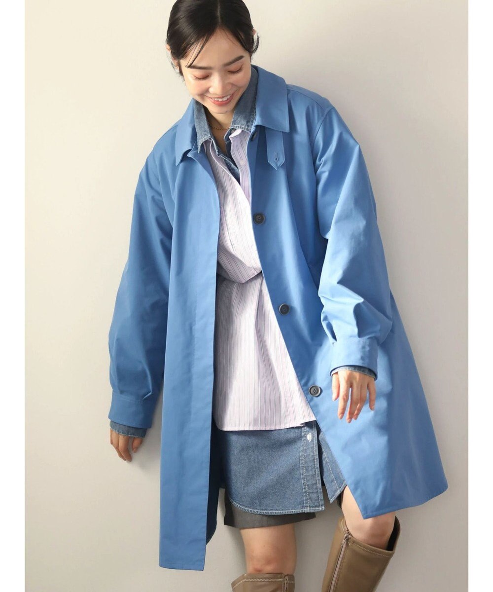 Green Parks 撥水加工　ケア楽ステンカラーミドル丈コート 