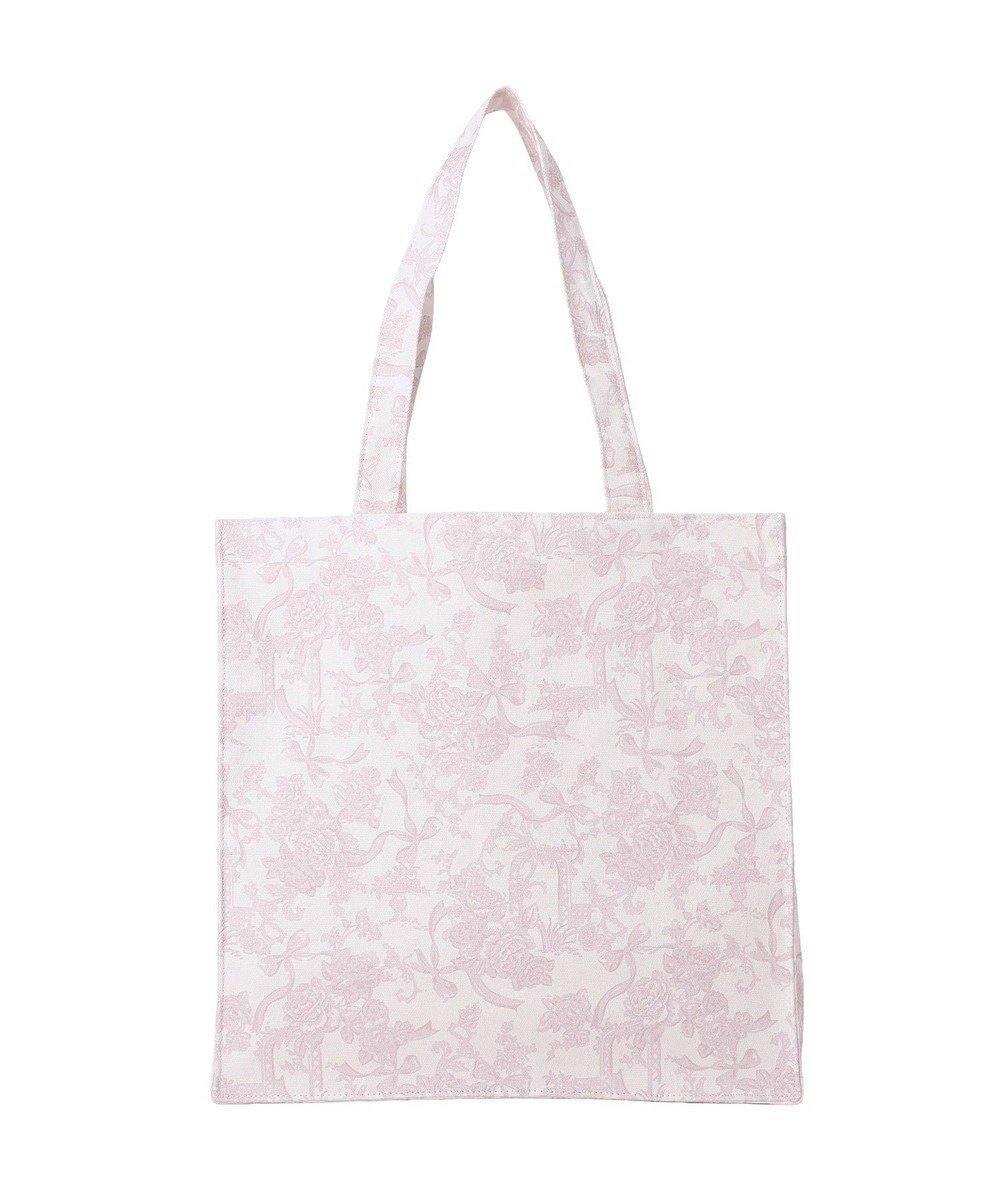 Maison de FLEUR フラワーガーデンロゴ刺繍スクエアトート 