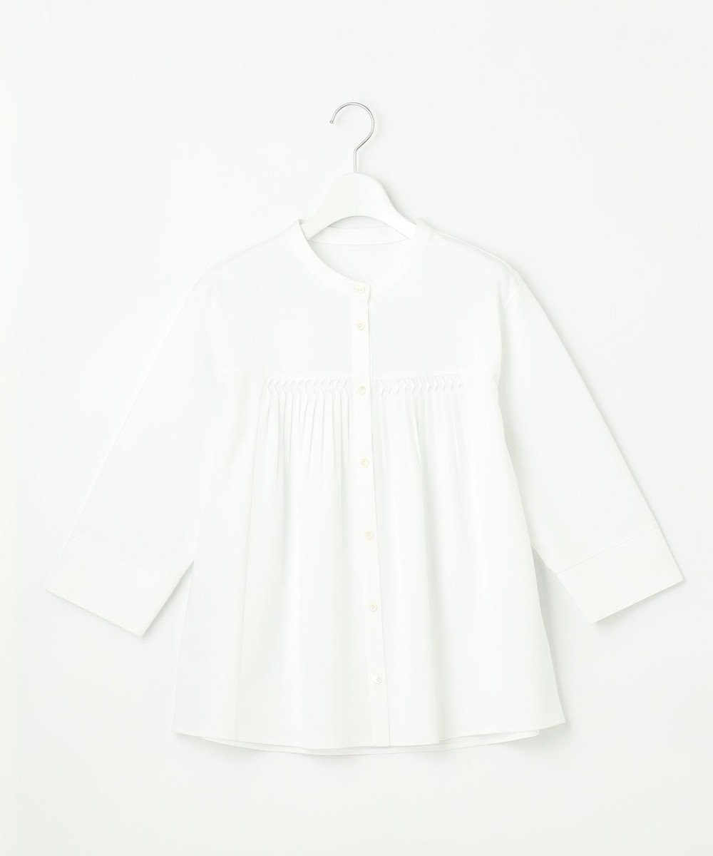 J.PRESS LADIES キャタピラシャツジャージー バンドカラー カットソー 