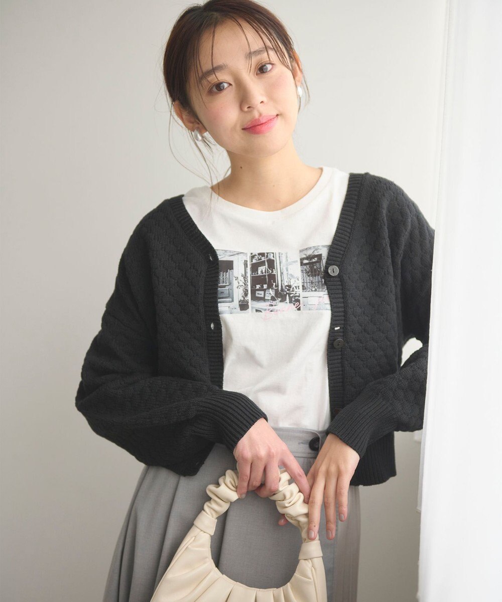 Feroux 【洗える】ポコポコ カーディガン 