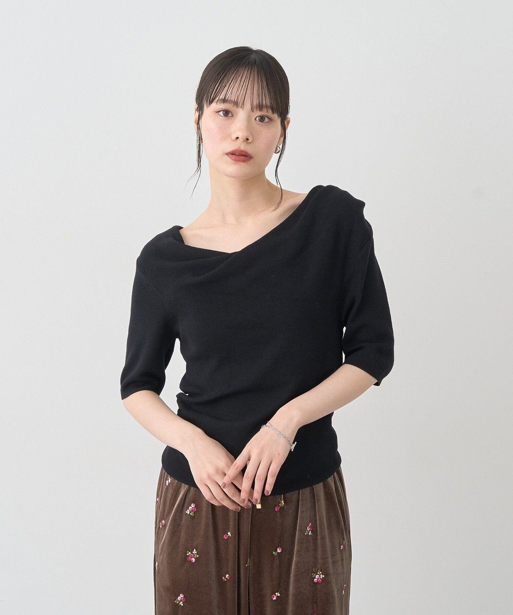 earth music&ecology ドレープニットプルオーバー 