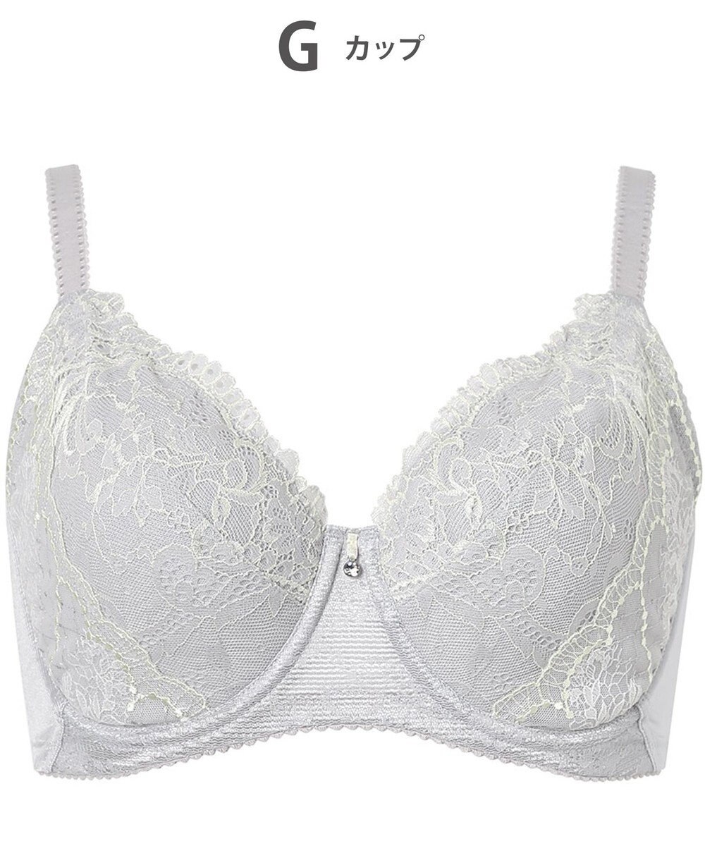 Wing ブラジャー Wing Lesiage バストを小さく見せる 脇すっきり フルカップブラ 【6000シリーズ】 小さく見せるブラ PB6001 ウイング／ワコール 