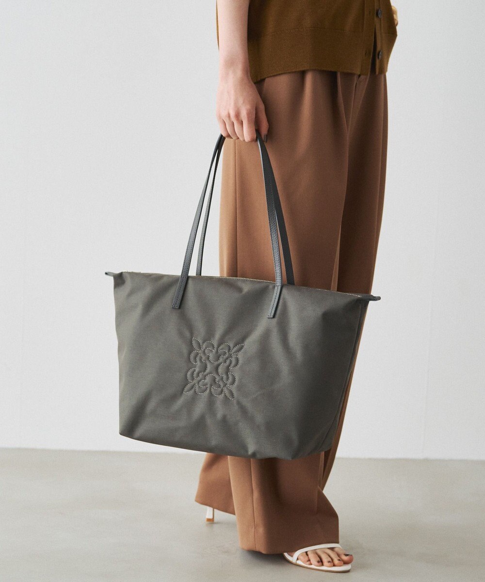 russet ＜390g/撥水性あり＞天ファスナー付きコーデュラナイロントートバッグ(CE-1560) 