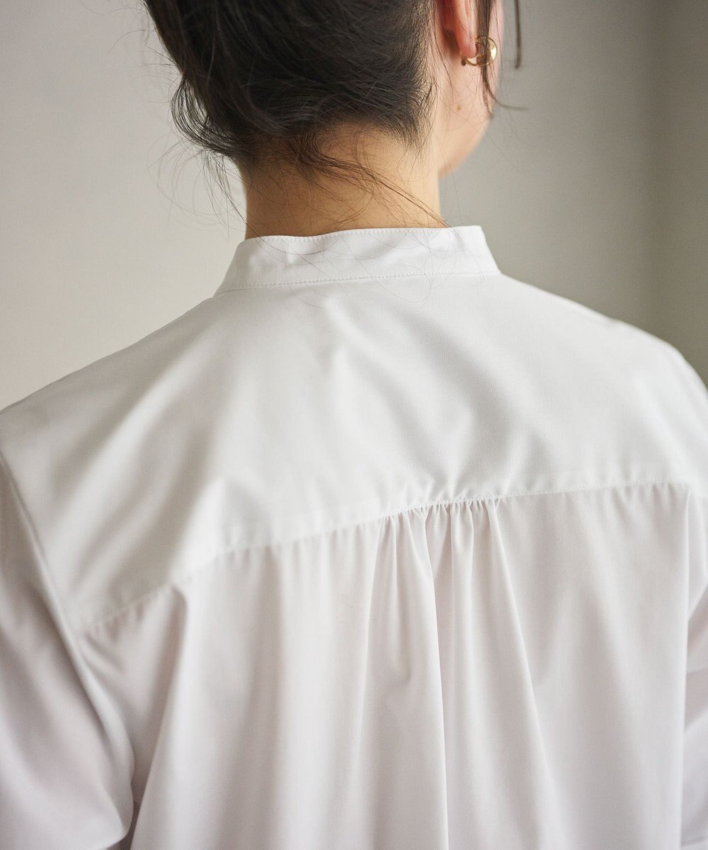 #Newans 【洗濯機可能/シワになりにくい】リボンカフスブラウス 