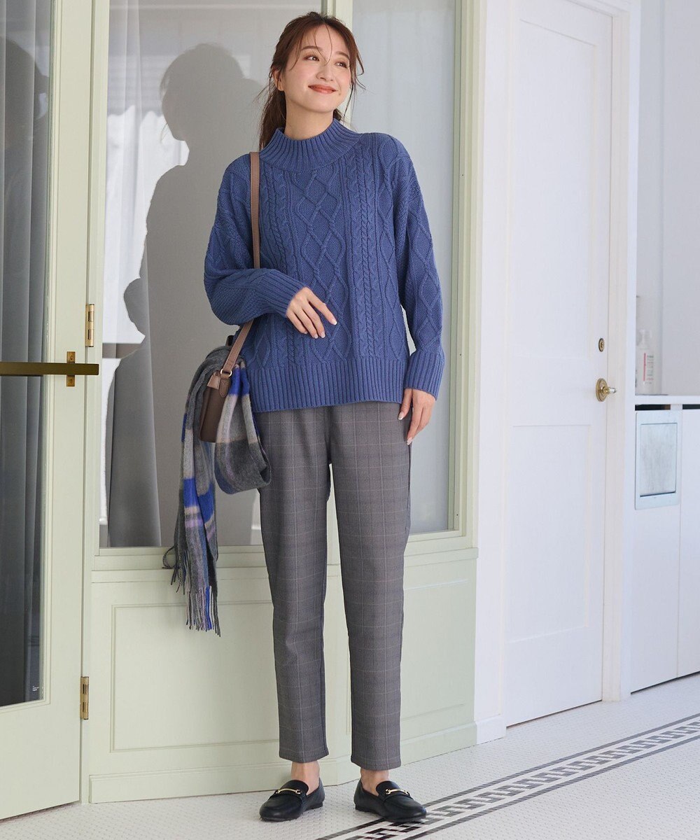 ANY 【ストレッチ/ガードル効果/裏起毛/ウエストゴム】大人の7daysウォームタッチパンツ 