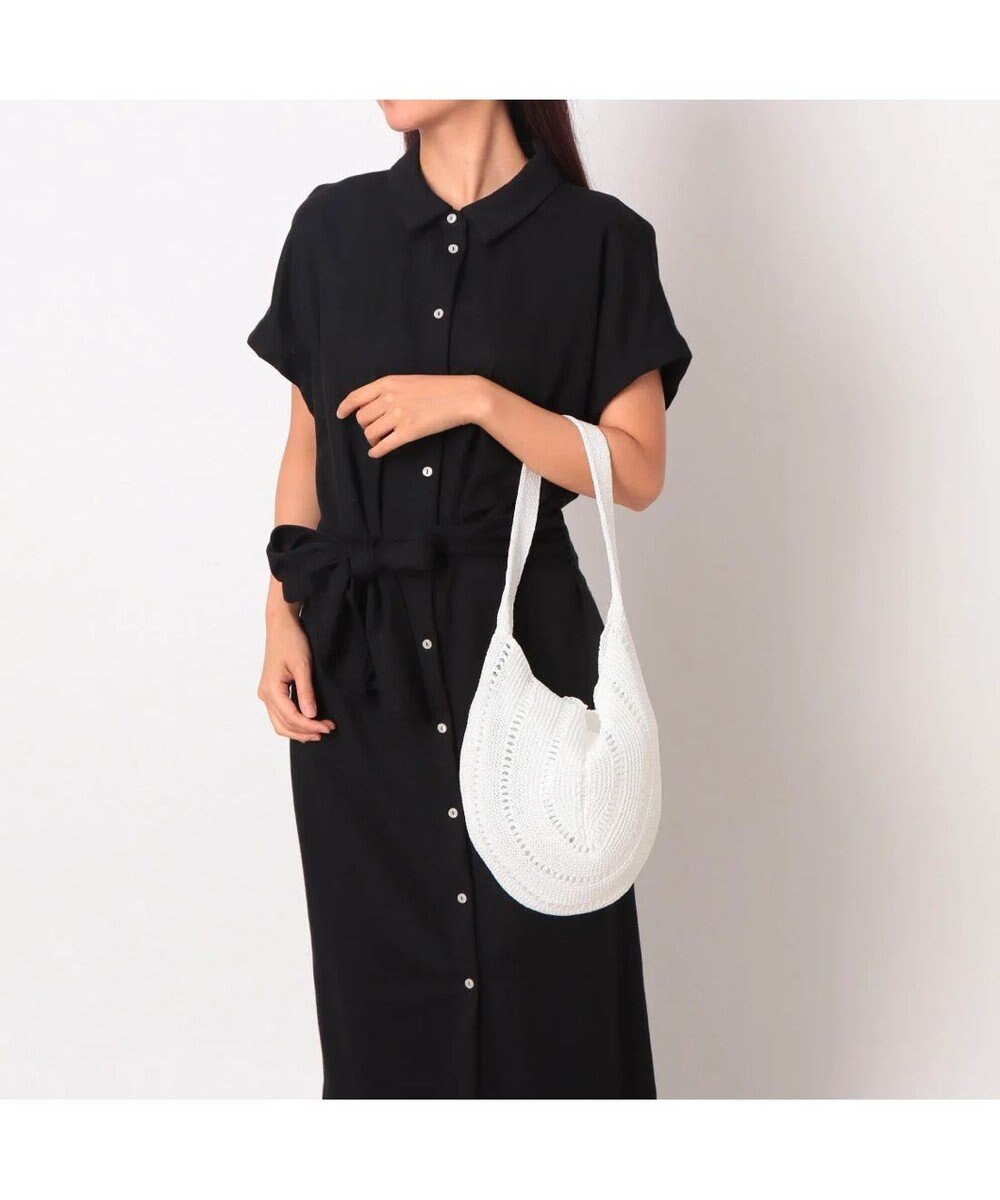 UNBILLION カシュカシュ cachecache / ラメ糸ラウンドセミショルダー 