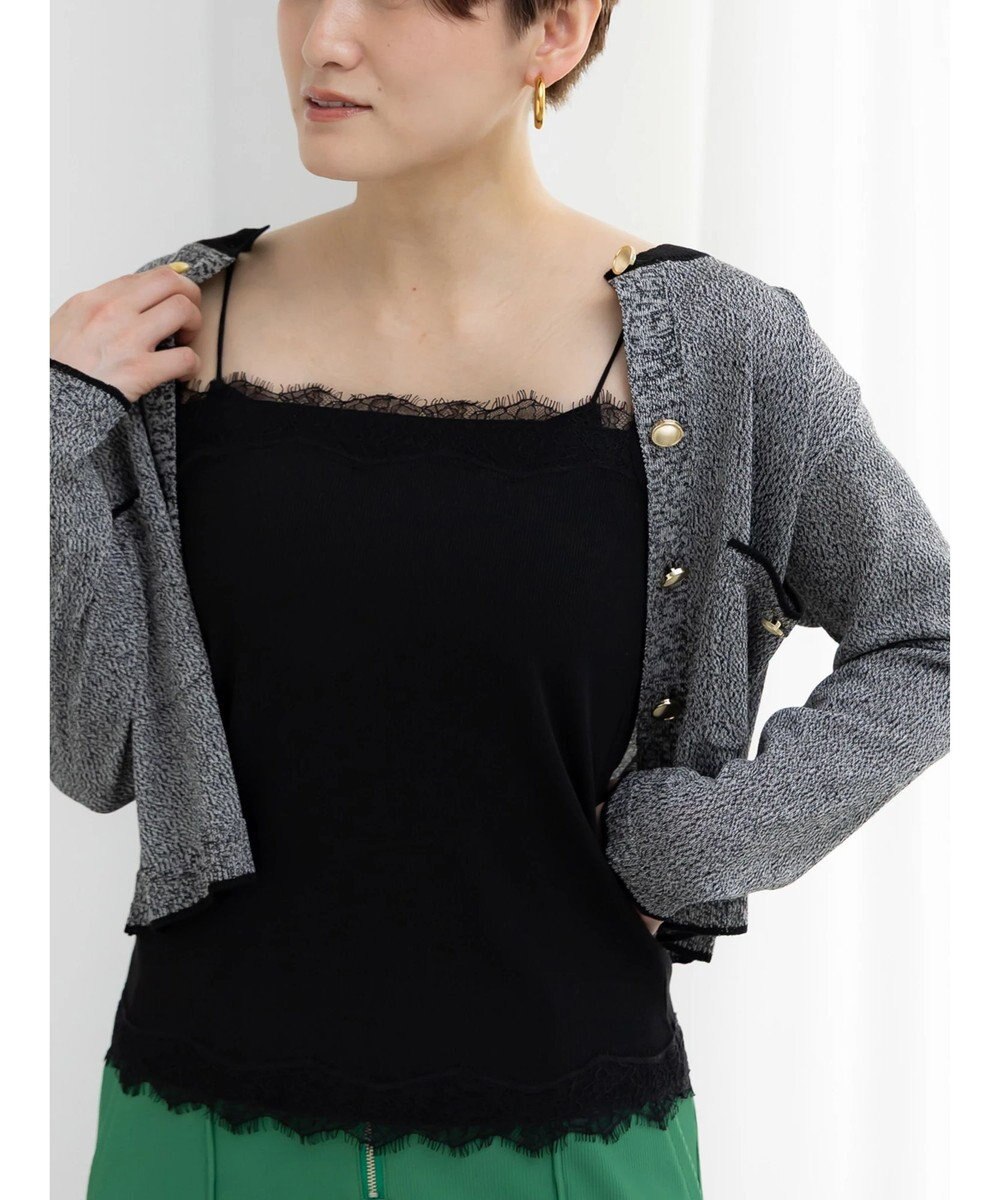 Te chichi 【接触冷感】レーストリムテレコキャミソール 