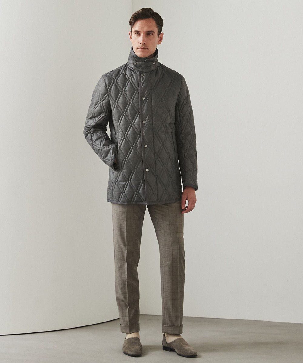 GOTAIRIKU 【仕事で着用可】ブライトシャンブレー キルティング ドレスダウン 