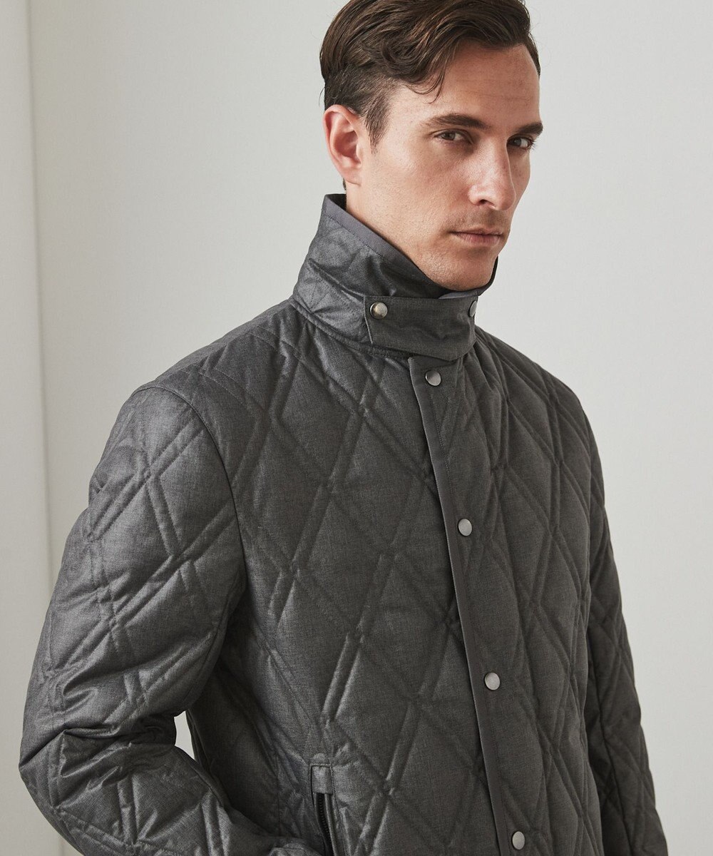 GOTAIRIKU 【仕事で着用可】ブライトシャンブレー キルティング ドレスダウン 