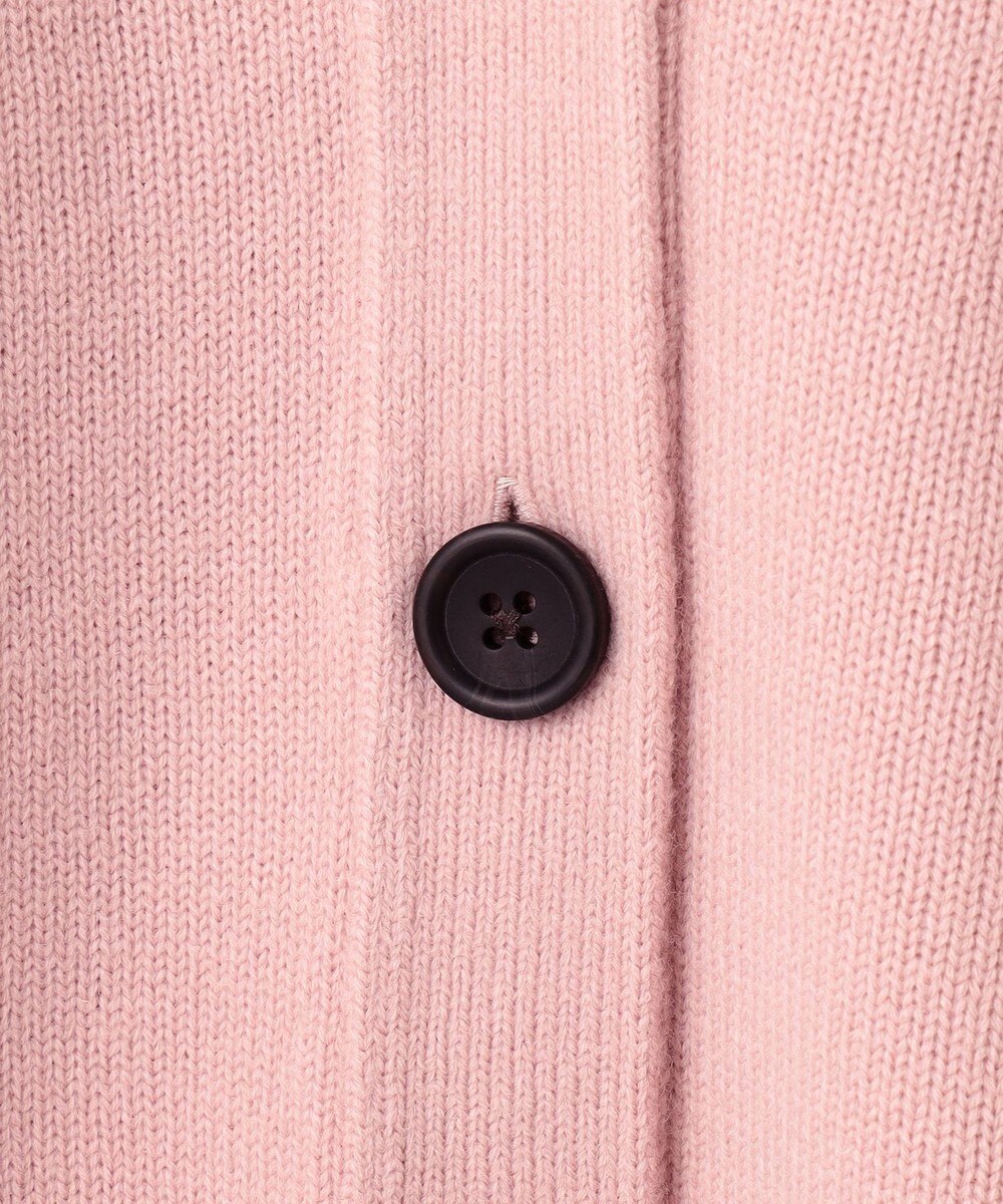 UNFILO 【洗える】クロップド Vネック カーディガン 