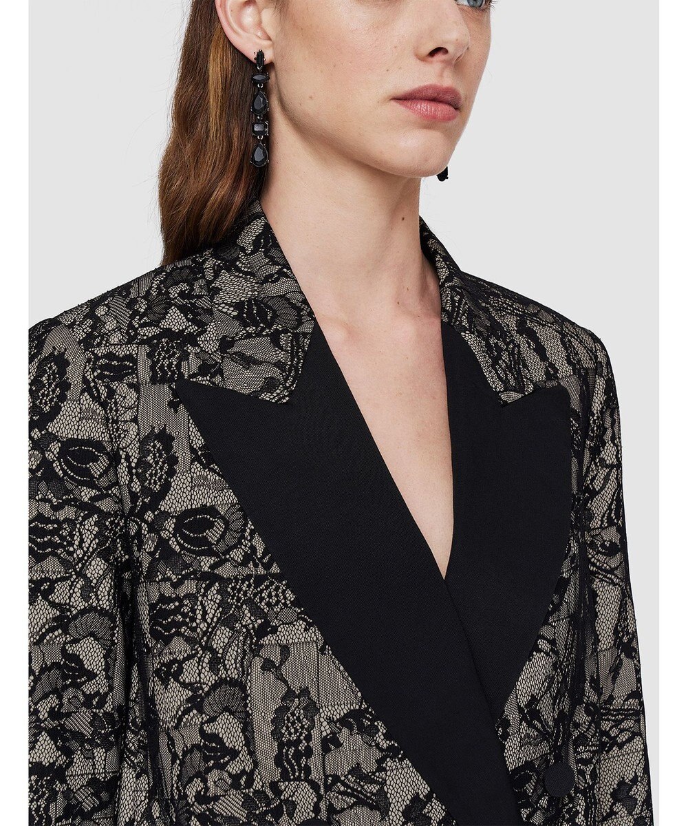 JOSEPH パッチワークレース　ダブルブレステッドジャケット 