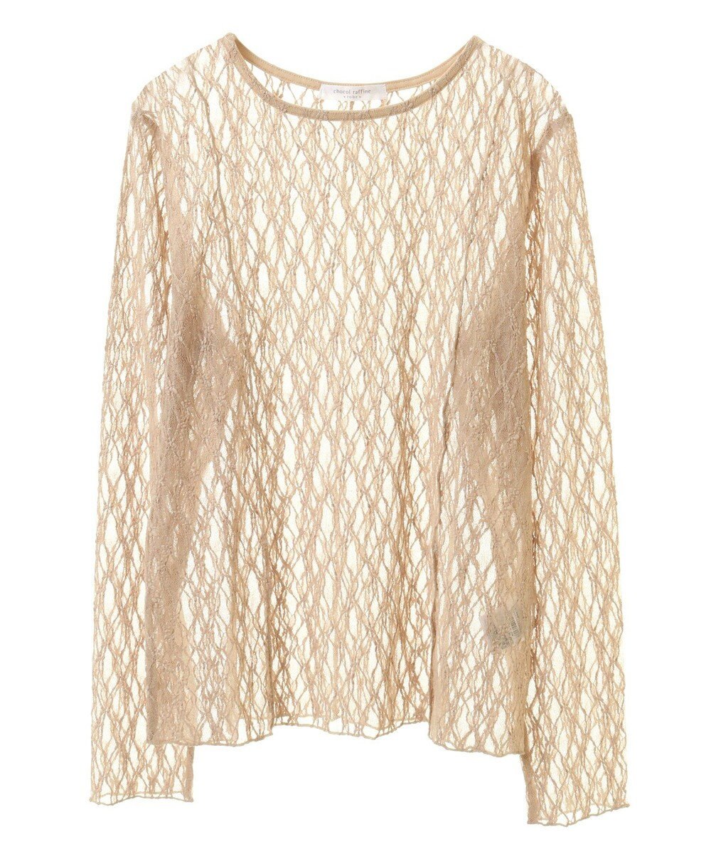 Green Parks パネルラインレースカットプルオーバー 