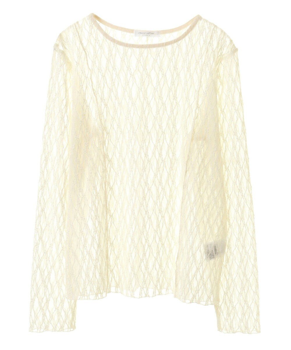 Green Parks パネルラインレースカットプルオーバー 