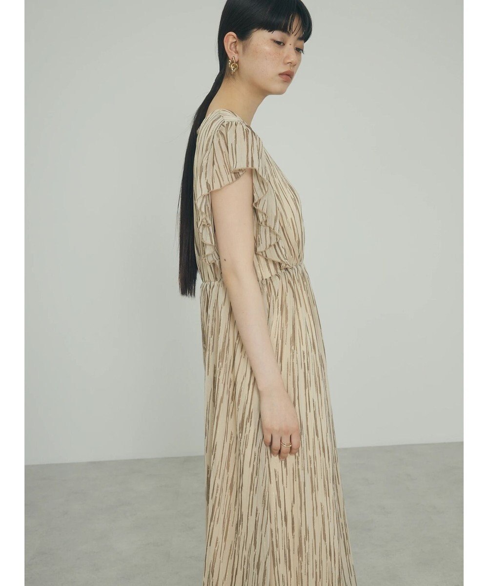 Green Parks ａ．肩フリルプリントワンピース 