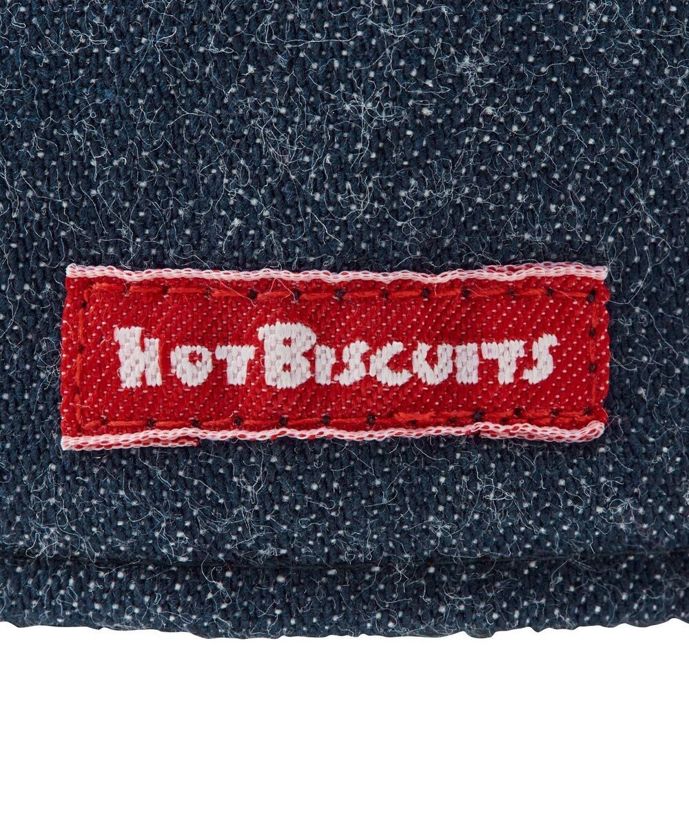 MIKI HOUSE HOT BISCUITS 【44-52cm】 くまのお顔 デニムキャップ 