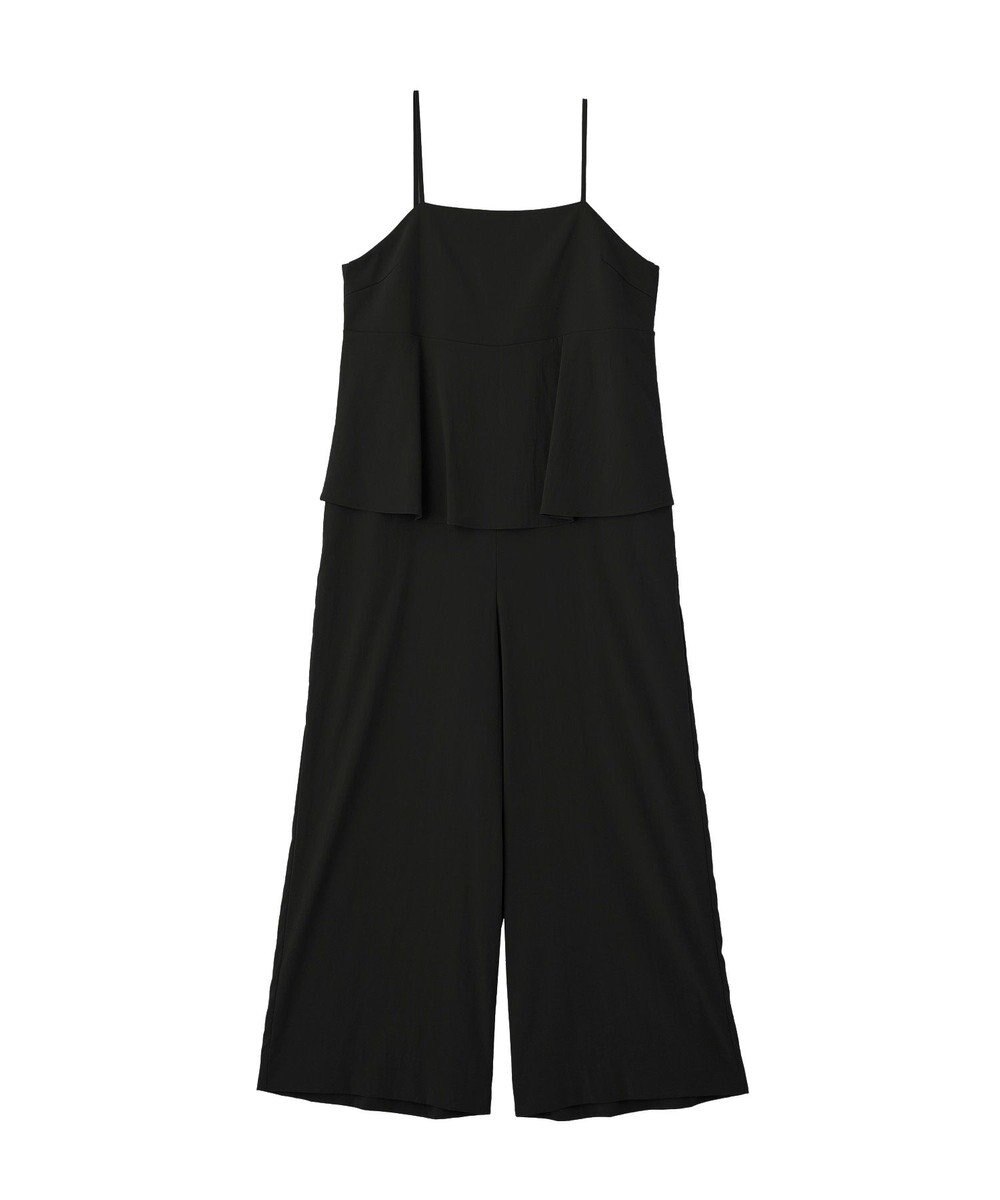 YECCA VECCA ドライタッチペプラムサロペット 