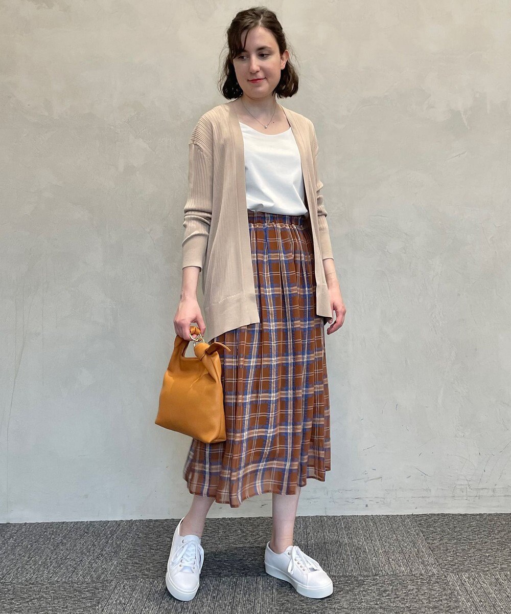 自由区 【WEB限定】シアーチェック ギャザースカート 