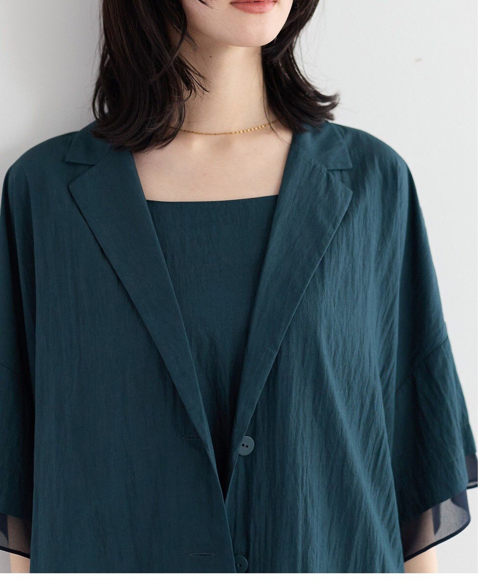 YECCA VECCA 【UVカット/遮熱/接触冷感】COOL袖シアージャケット 