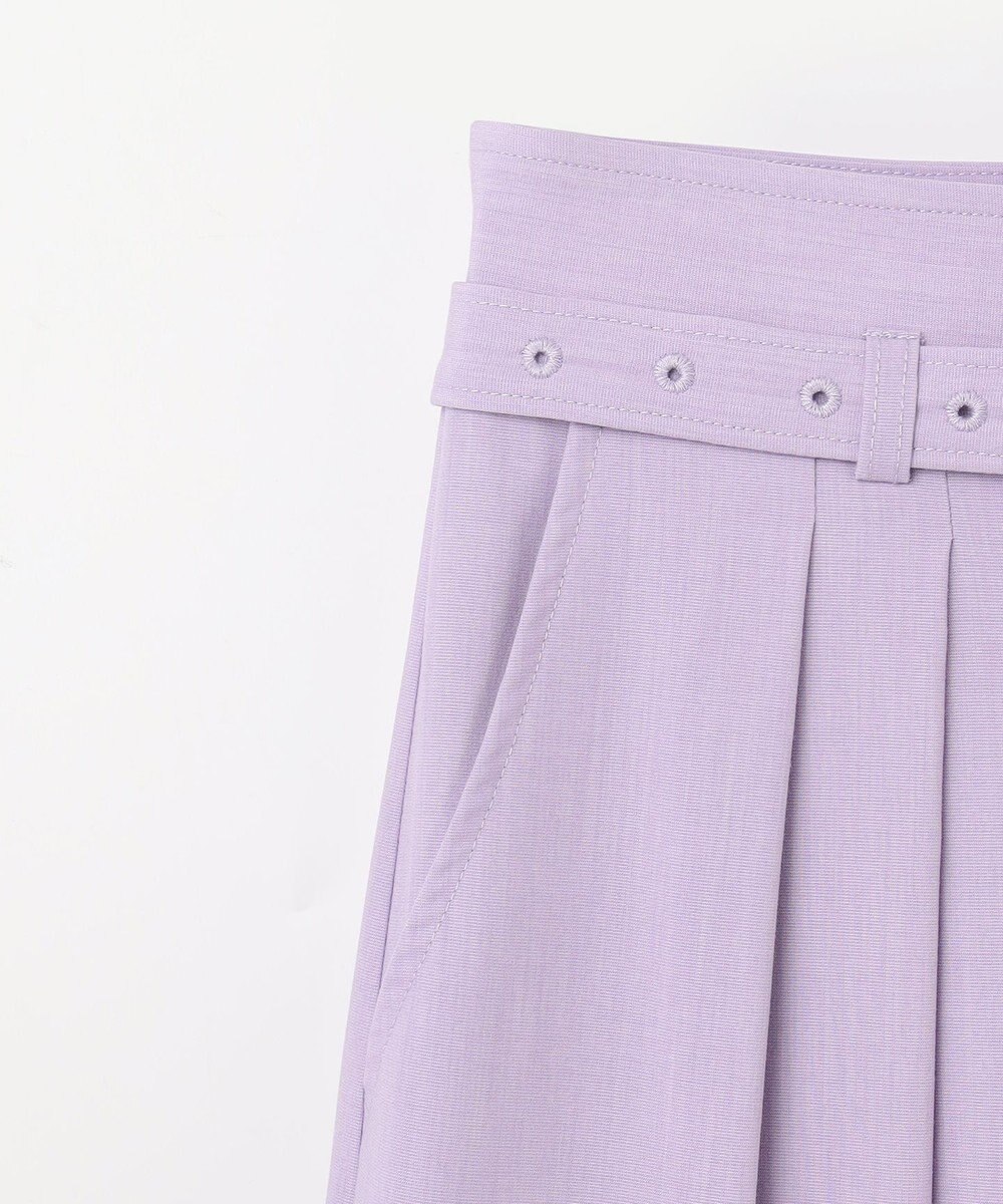 GRACE CONTINENTAL ツータックベルトワイドパンツ 