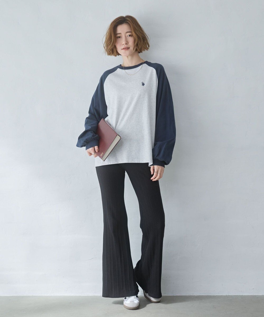 WEGO 【大好評により再入荷！】USPOLOだぼそでカラーロンT 