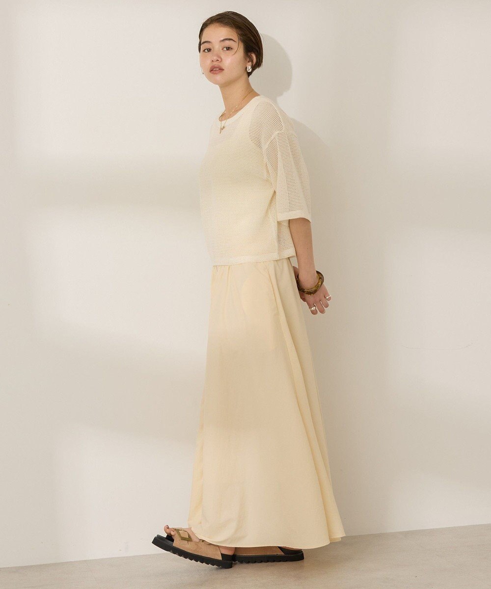 AMERICAN HOLIC 撥水加工 フロントZIPフレアスカート 