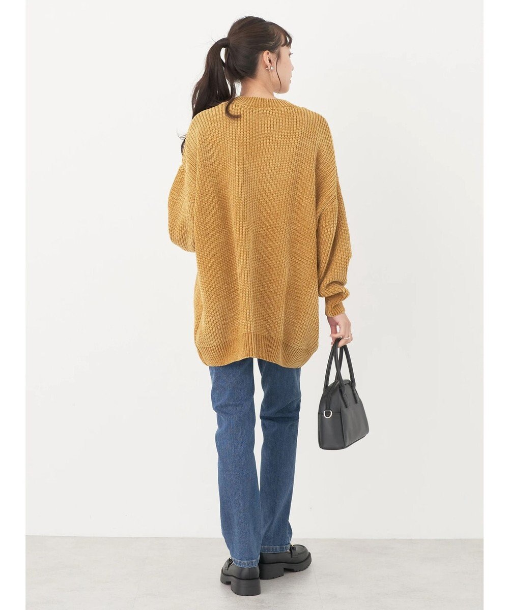 earth music&ecology シャイニーベロアモールチュニック 