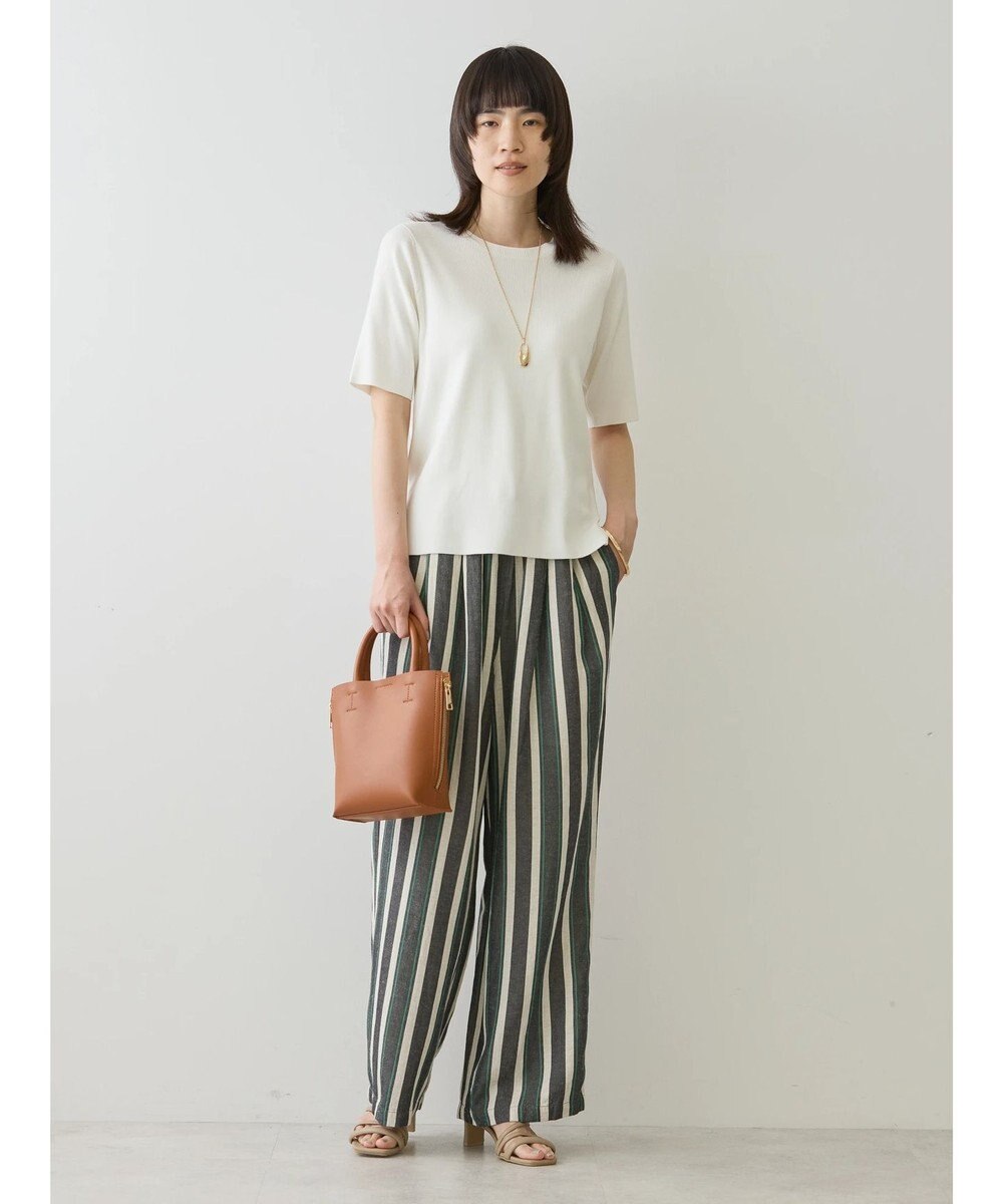 AMERICAN HOLIC ５分袖リブニットプルオーバー 