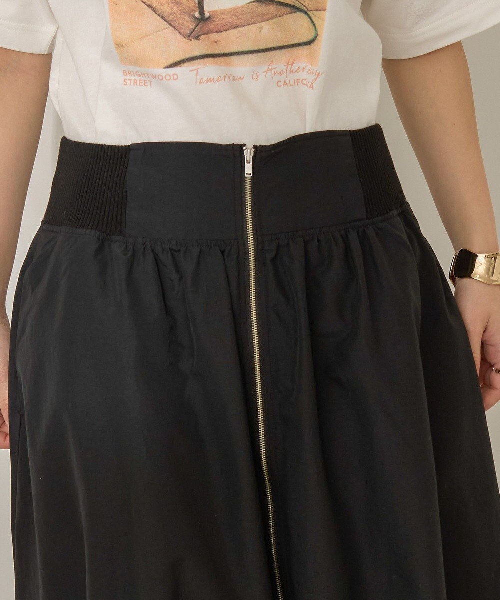 AMERICAN HOLIC 撥水加工 フロントZIPフレアスカート 