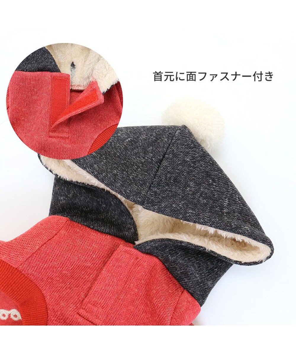 PET PARADISE 犬 服 秋 スヌーピー パーカー 【小型犬】 カジュアル レッド 